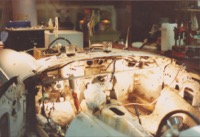 The dash of Brigette the MG during tear down
