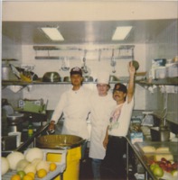 My dish and prep crew dang I dont remember anybodys name  I know I fired  the guy on the right
