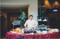 Guillermo Gonzales Waffle AND the carving station looking back I really liked that guy
