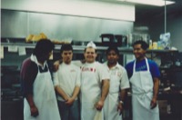 Day crew and Crown Sterling Suites in South SF Osso, moi, George, Tommy, Alfreado. No excuse for  the weird look on my face. 