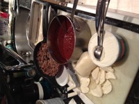 Lasagne under construction