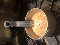 making caramel
