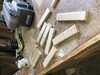 "These are oak blanks I am using to make new bells to replace the Trex units"